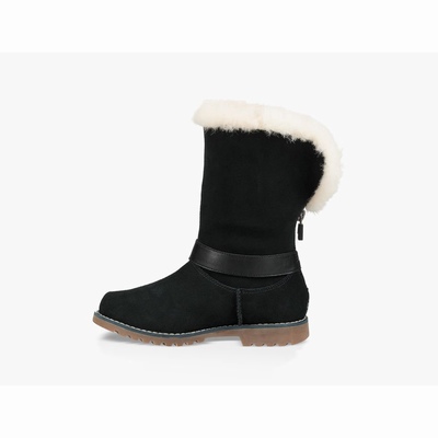 Botas UGG Nessa Criança Pretas | PT-TWRIH